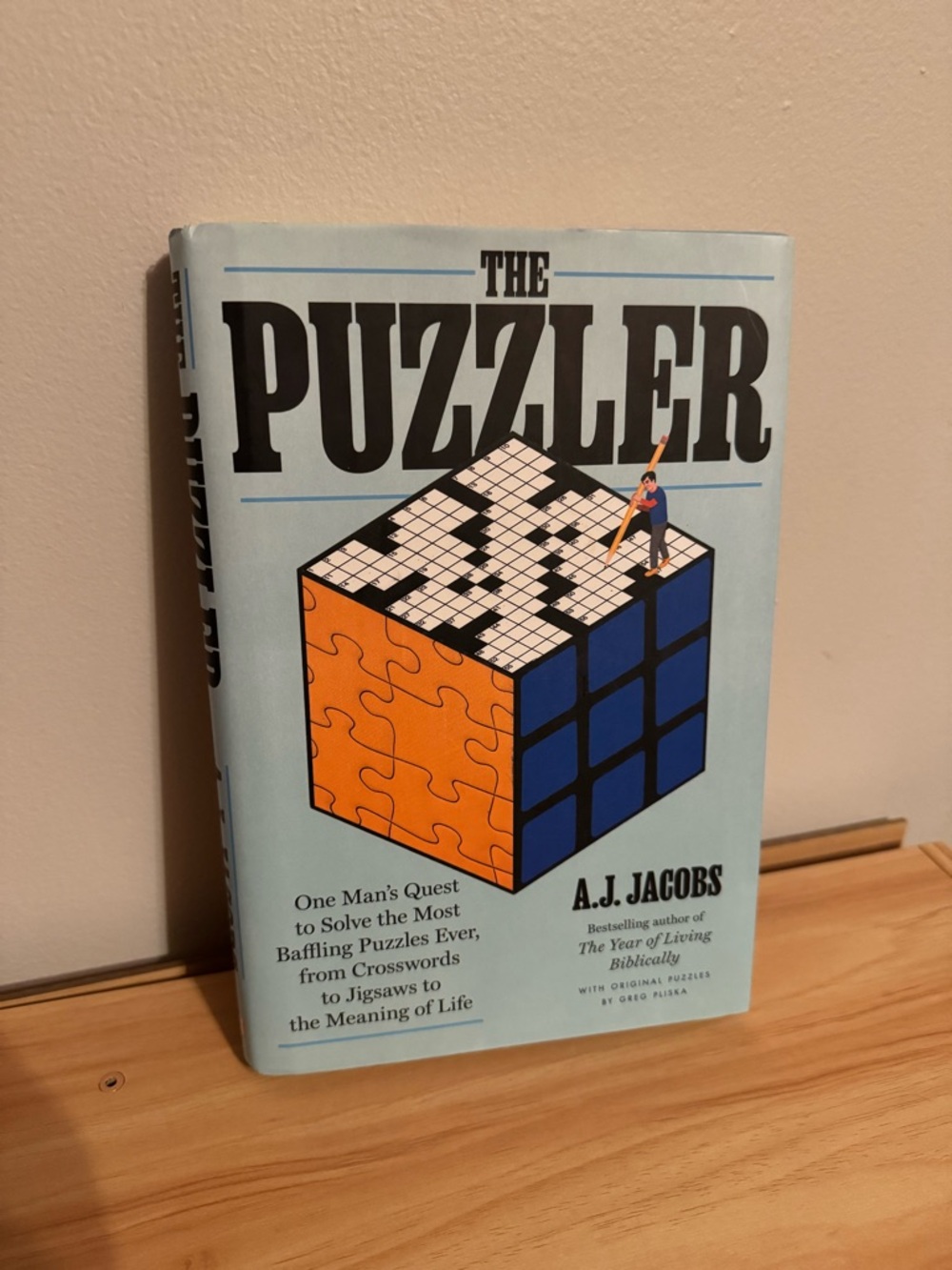 The Puzzler Hardcover Book - by AJ Jacobs